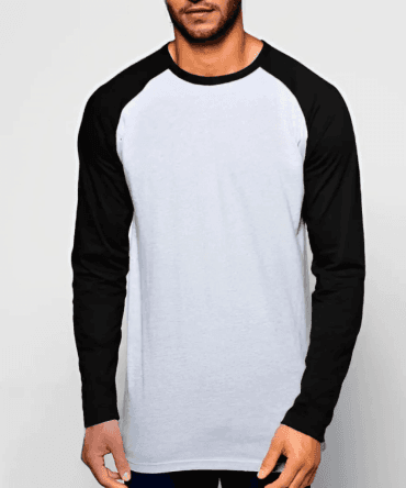 Camiseta Subliprint Manga Larga Gris Melange Combinada